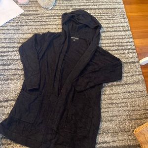 Barefoot Dreams hooded cozy chic lite black 🥶🥶🥶 xs/s